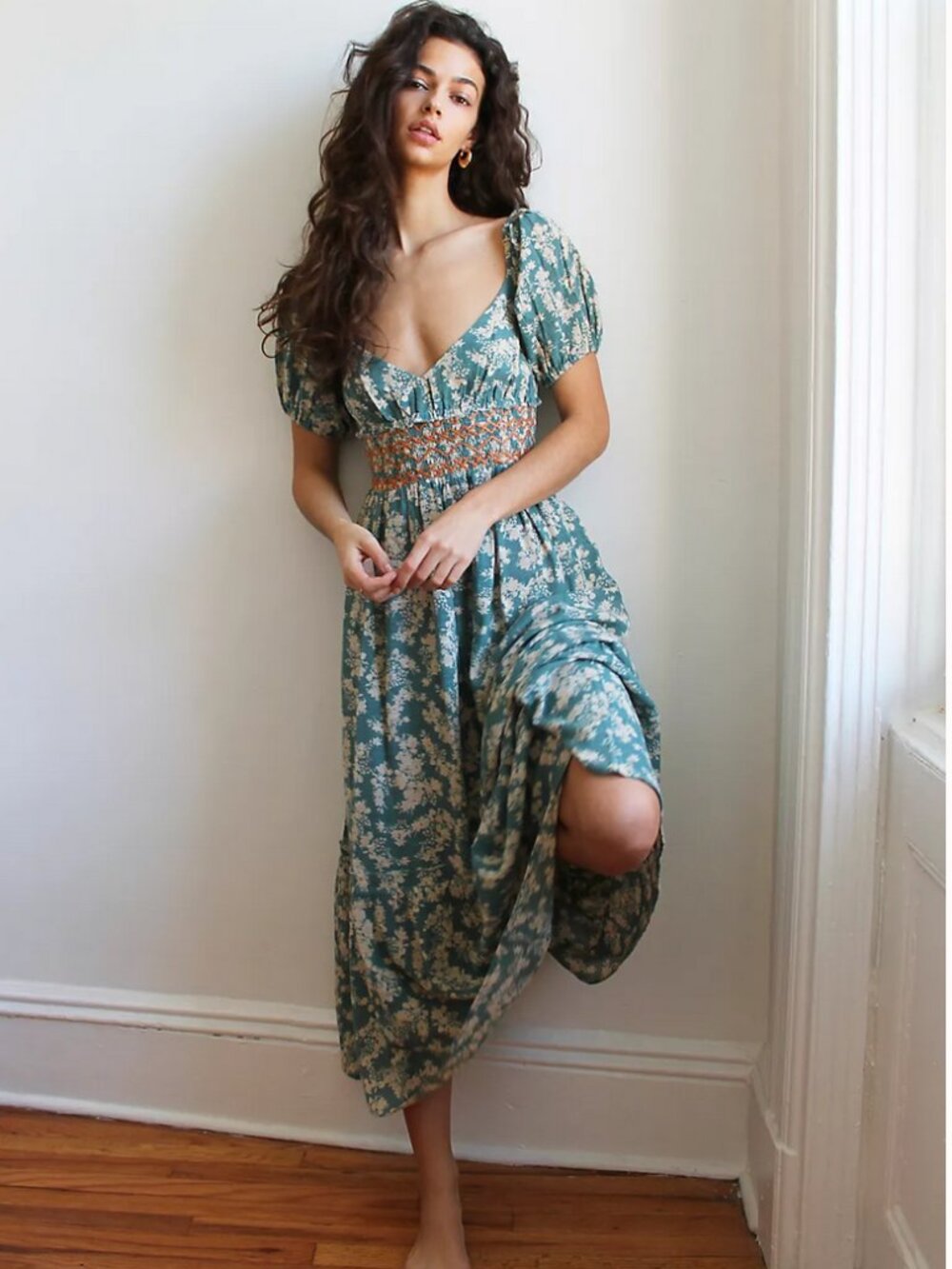 Free People Ellie Printed Maxi Dress